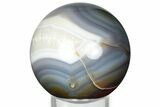 Polished Banded Brazilian Agate Sphere #326836-1